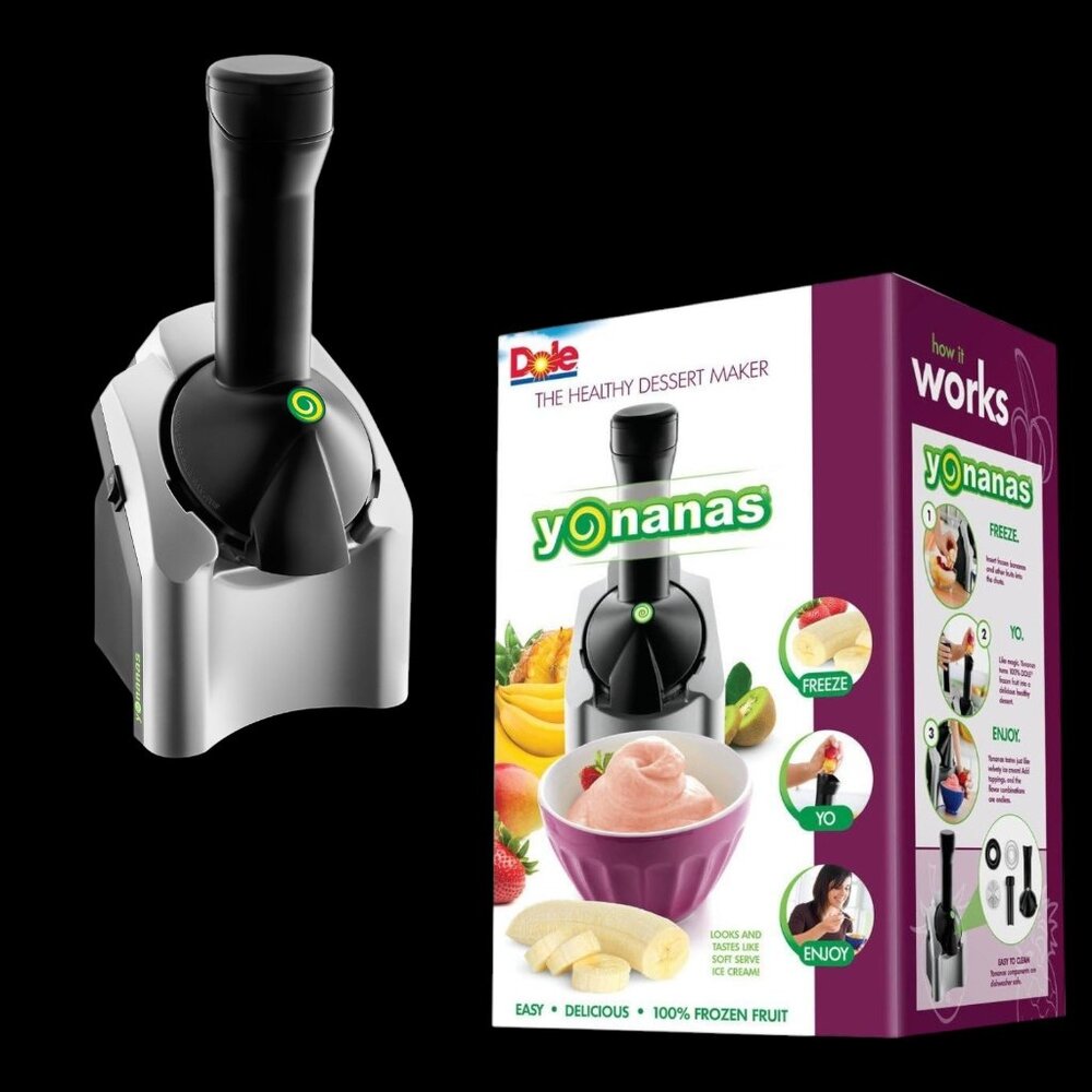 Yonanas Classic Soft-Serve Dessert Maker Complete Frozen Fruit Vegan (Purple)